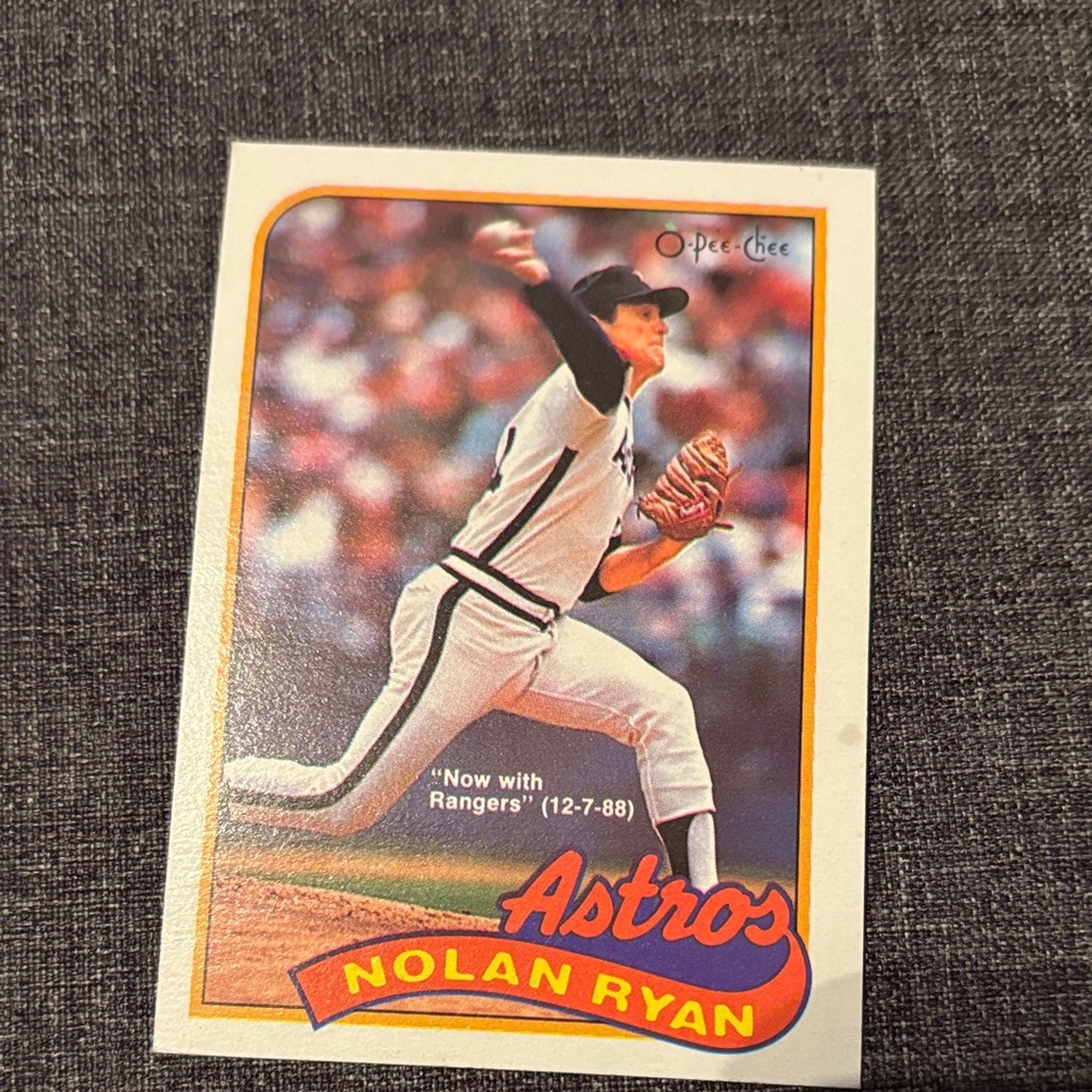 Astros Nolan Ryan Baseball Card
